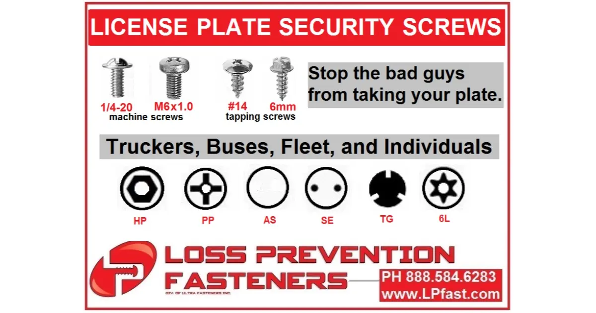 What Is The Size Of License Plate Screws?